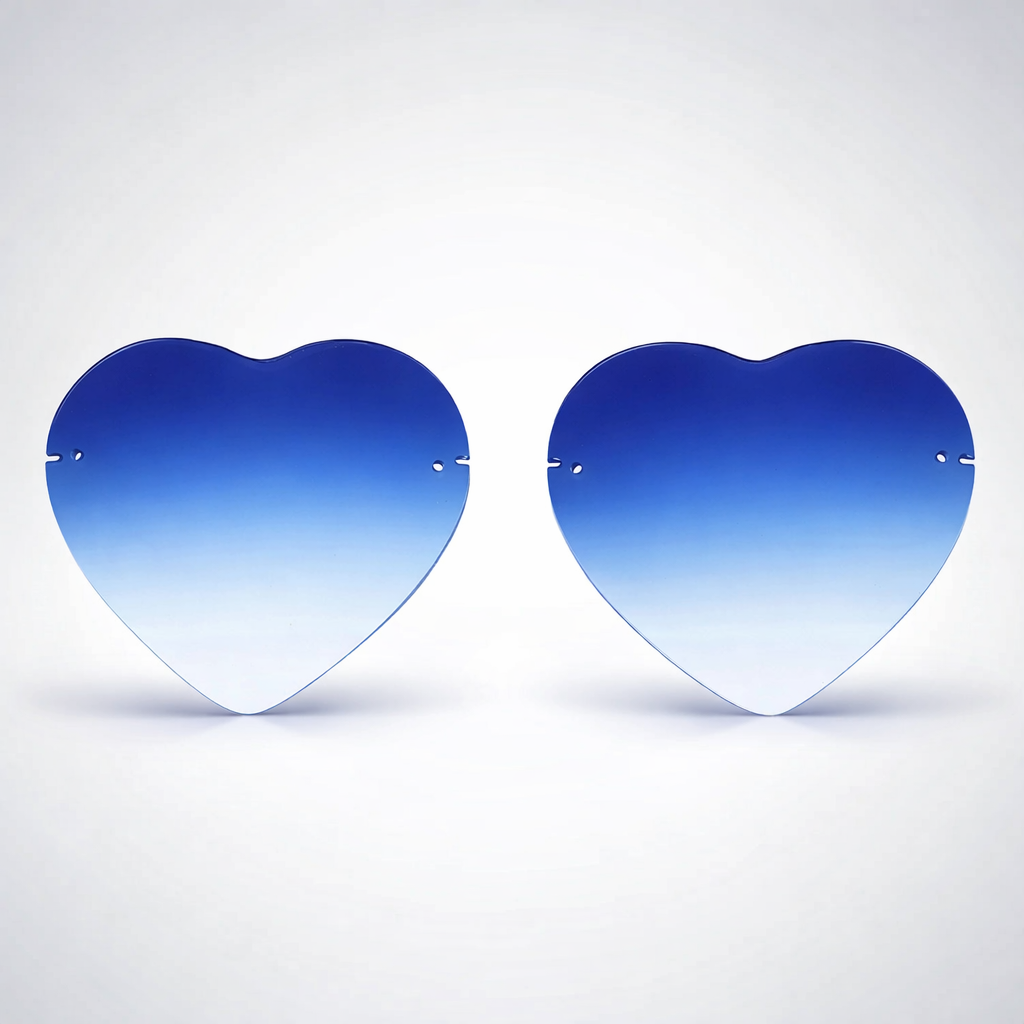 HEART RIMLESS LENS