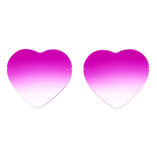 HEART RIMLESS LENS
