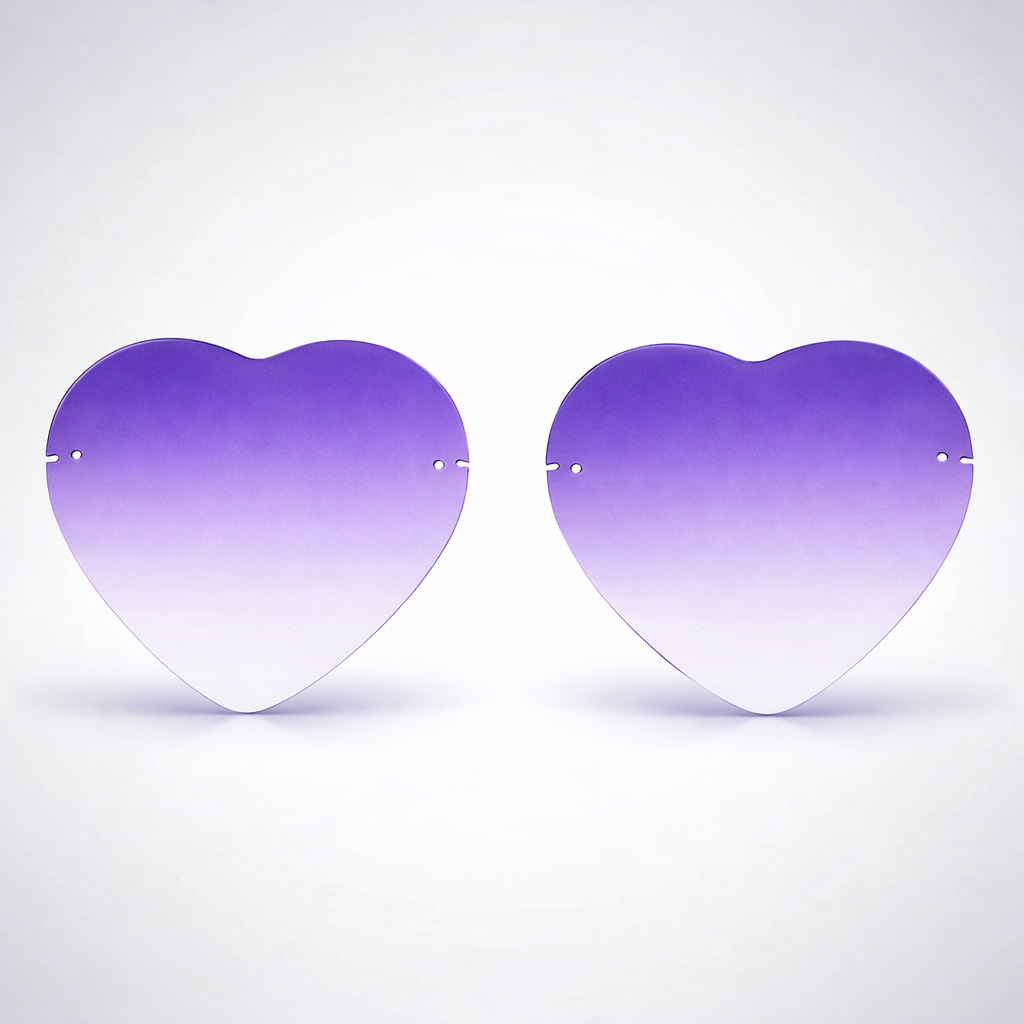 HEART RIMLESS LENS